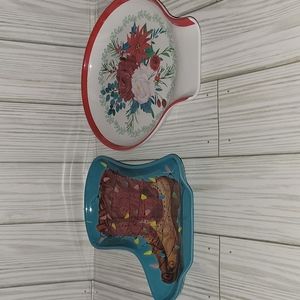 2 large pioneer women spoon rests